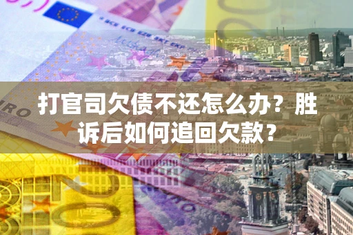 北京打官司欠债不还怎么办？胜诉后如何追回欠款？