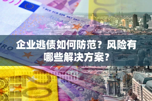 北京企业逃债如何防范？风险有哪些解决方案？