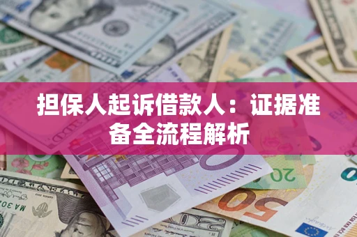北京担保人起诉借款人：证据准备全流程解析