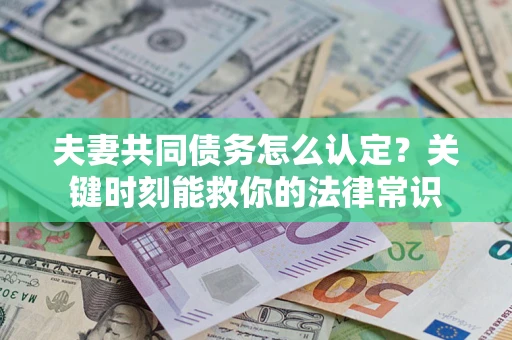 北京夫妻共同债务怎么认定？关键时刻能救你的法律常识