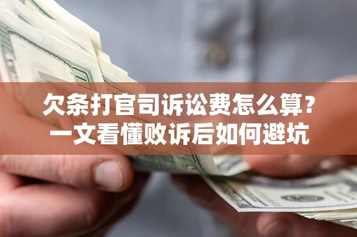 北京欠条打官司诉讼费怎么算？一文看懂败诉后如何避坑