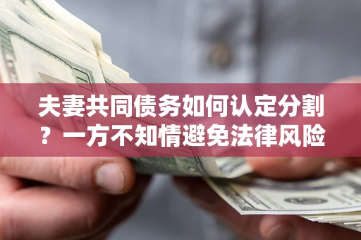 北京夫妻共同债务如何认定分割？一方不知情避免法律风险必看！